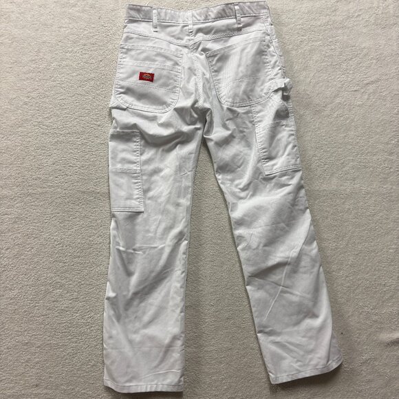 Dickies Jeans Mens 32x32 White Carpenter Painters Pants Lightweight Relaxed - Picture 1 of 8